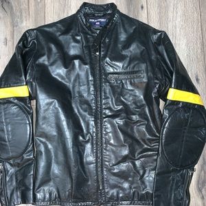 polo sport leather jacket